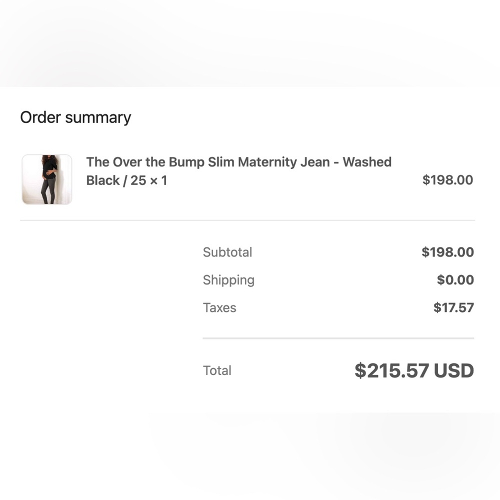 Hatch Over the Bump Slim Maternity Jeans - Picture 4 of 4